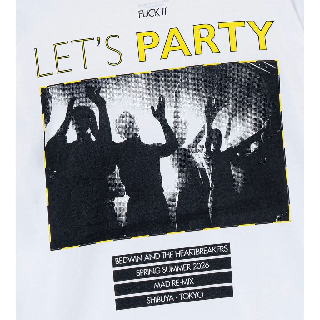 BEDWIN & THE HEARTBREAKERS L/S PRINTED TEE "Lets Party"