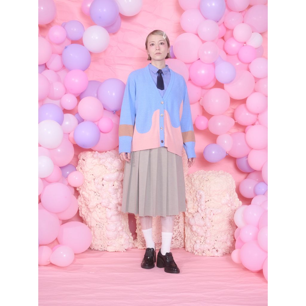 THOMAS MAGPIE logo knit cardigan