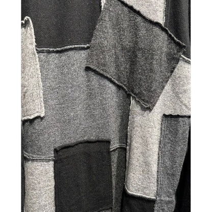 COMME des GARCONS HOMME WOOL PATCH WORK TEE（BLACK）
