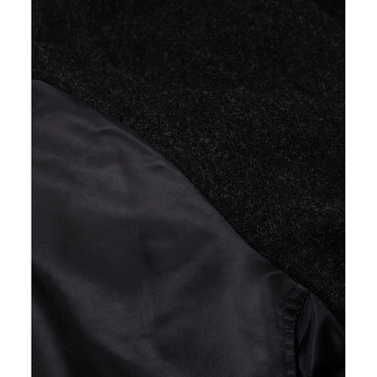 COMME des GARCONS HOMME WOOL 縮絨 × NYLON TWILL COAT（BLACK）