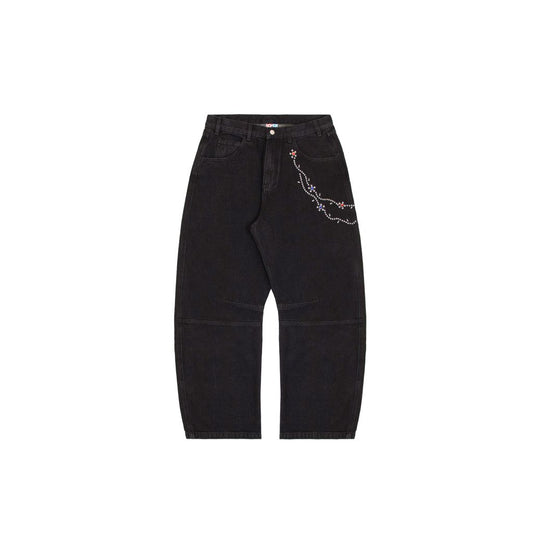 VANDY THE PINK Cotton Twill Stud Pants