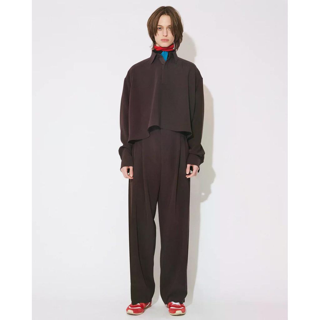 beautiful people triacetate double cloth tailcoat shirt