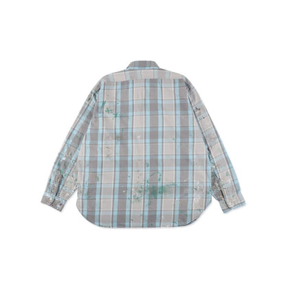 BOW WOW PAINTER'S PAINT STAINED FLANNEL SHIRT
