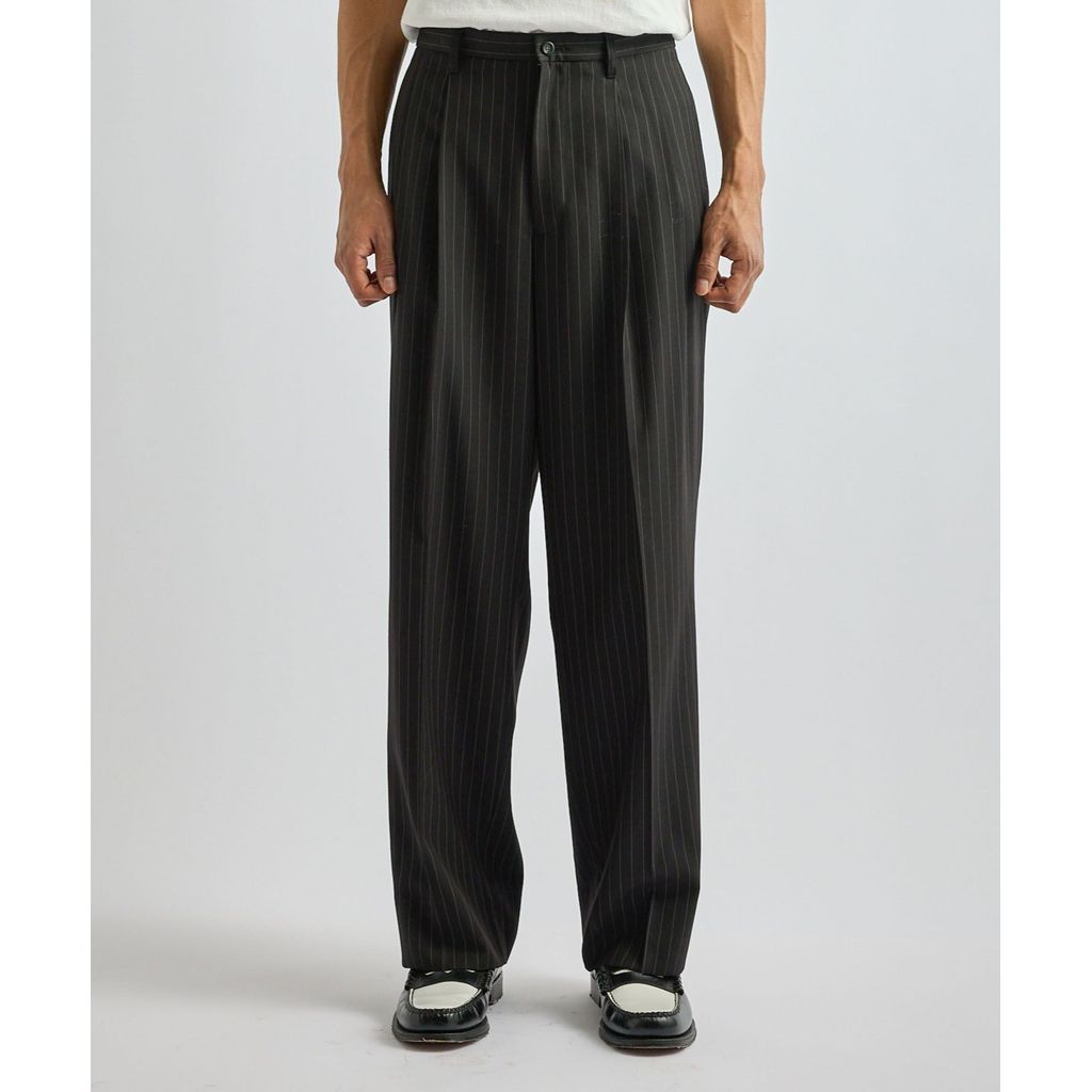 SATURDAYS NEW YORK CITY  George Herringbone Stripe Two Tuck Pant