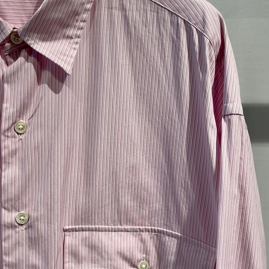 PORTER CLASSIC ROLL UP STRIPE SHIRT