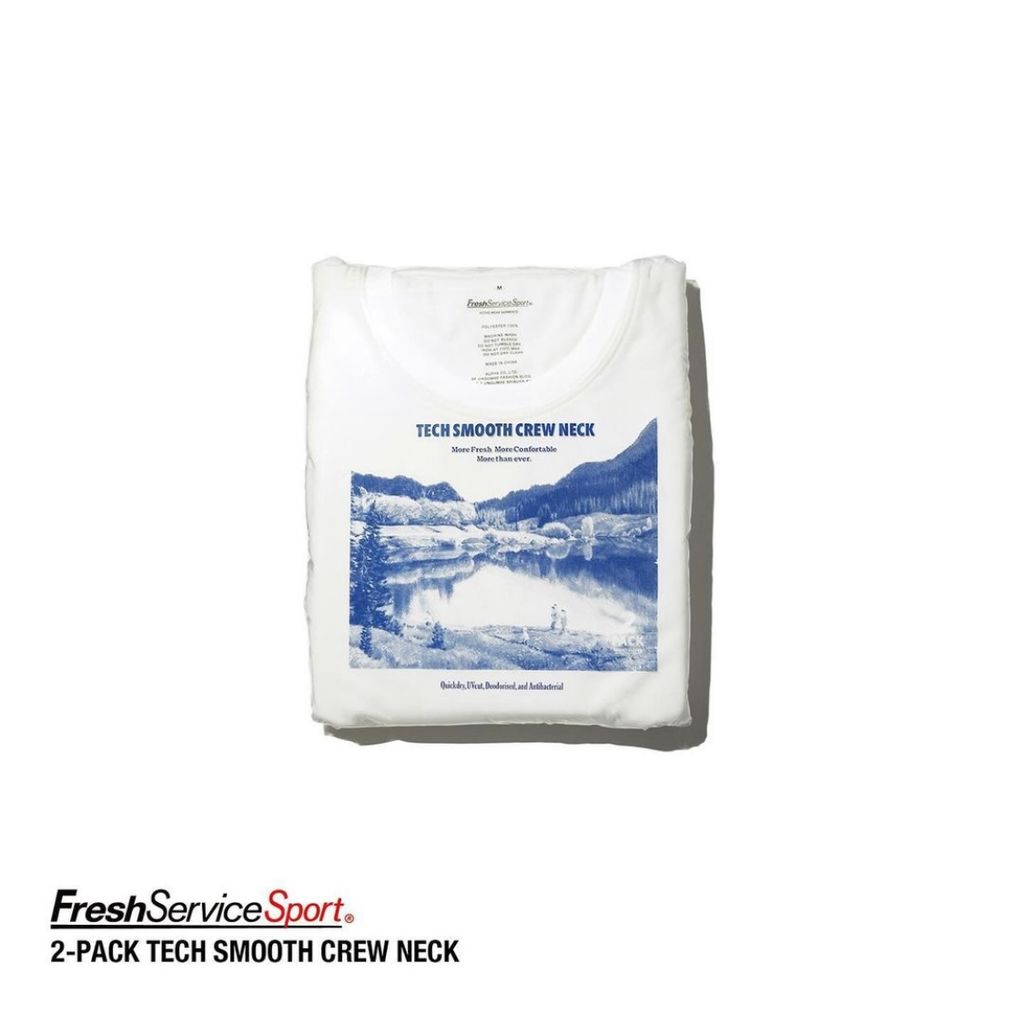 FreshService "2-PACK TECH SMOOTH CREW NECK"