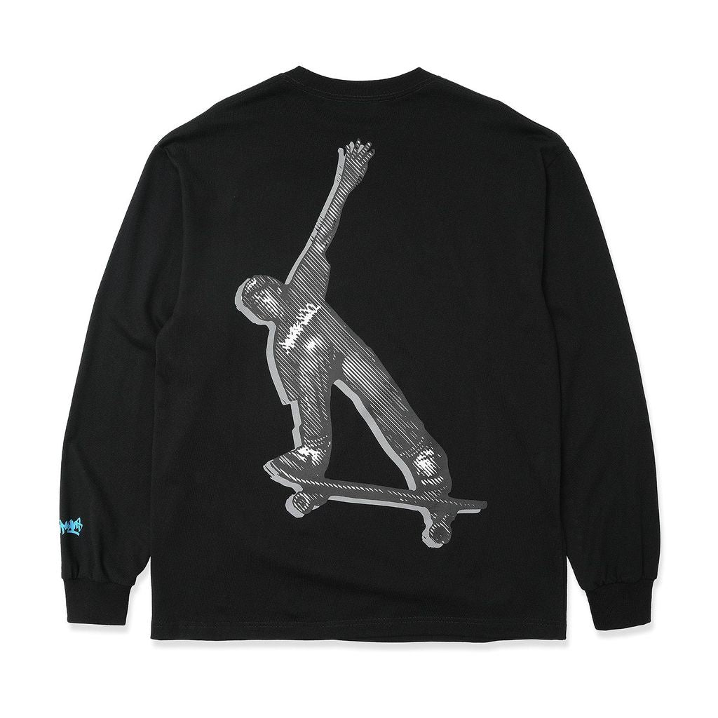 HOMBRE NINO L/S PRINT TEE (SKATE)