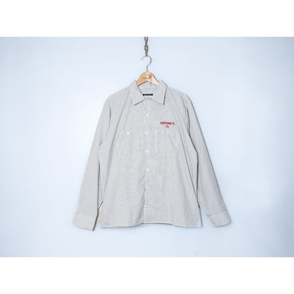 ANDFAMILYS STRIPE WORK SHIRTS