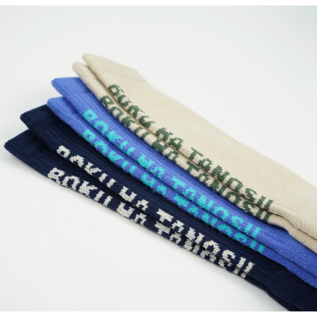 BOKU HA TANOSII ／ BOKUTANO SOCKS "バックロゴ"