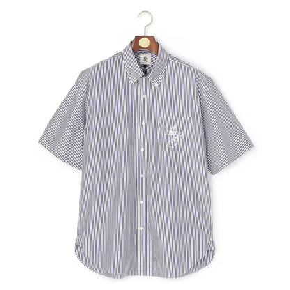 J.PRESS 【AaronChang】【UNISEX】コットンタイプライター ストライプ シャツ / B.D. / Baggy-Fit
