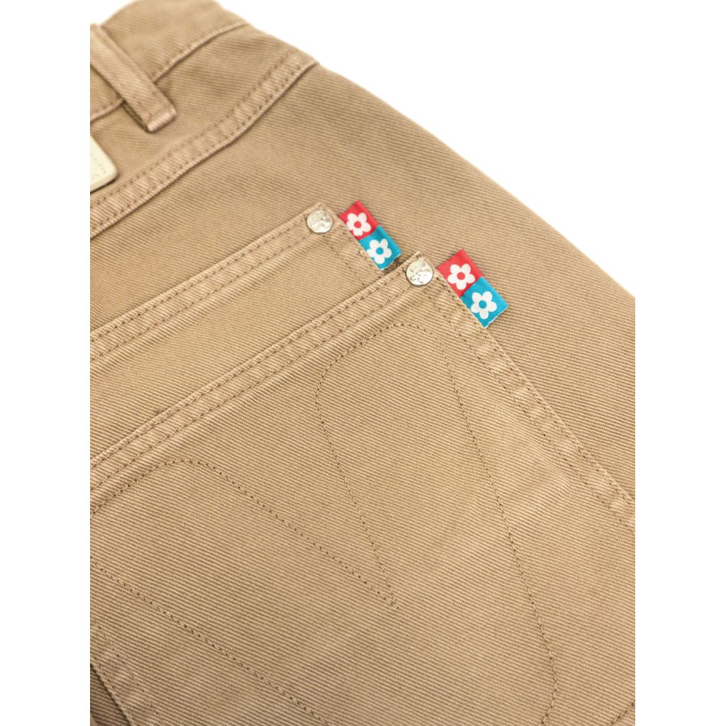 VANDY THE PINK Cotton Twill Stud Pants