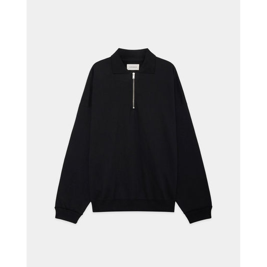 MARKAWARE Organic Cotton Heavy Fleece Half Zip Polo Huge Sweat