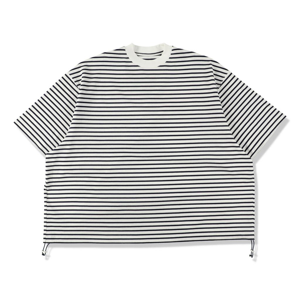 is-ness BALLOON STRIPES T SHIRT