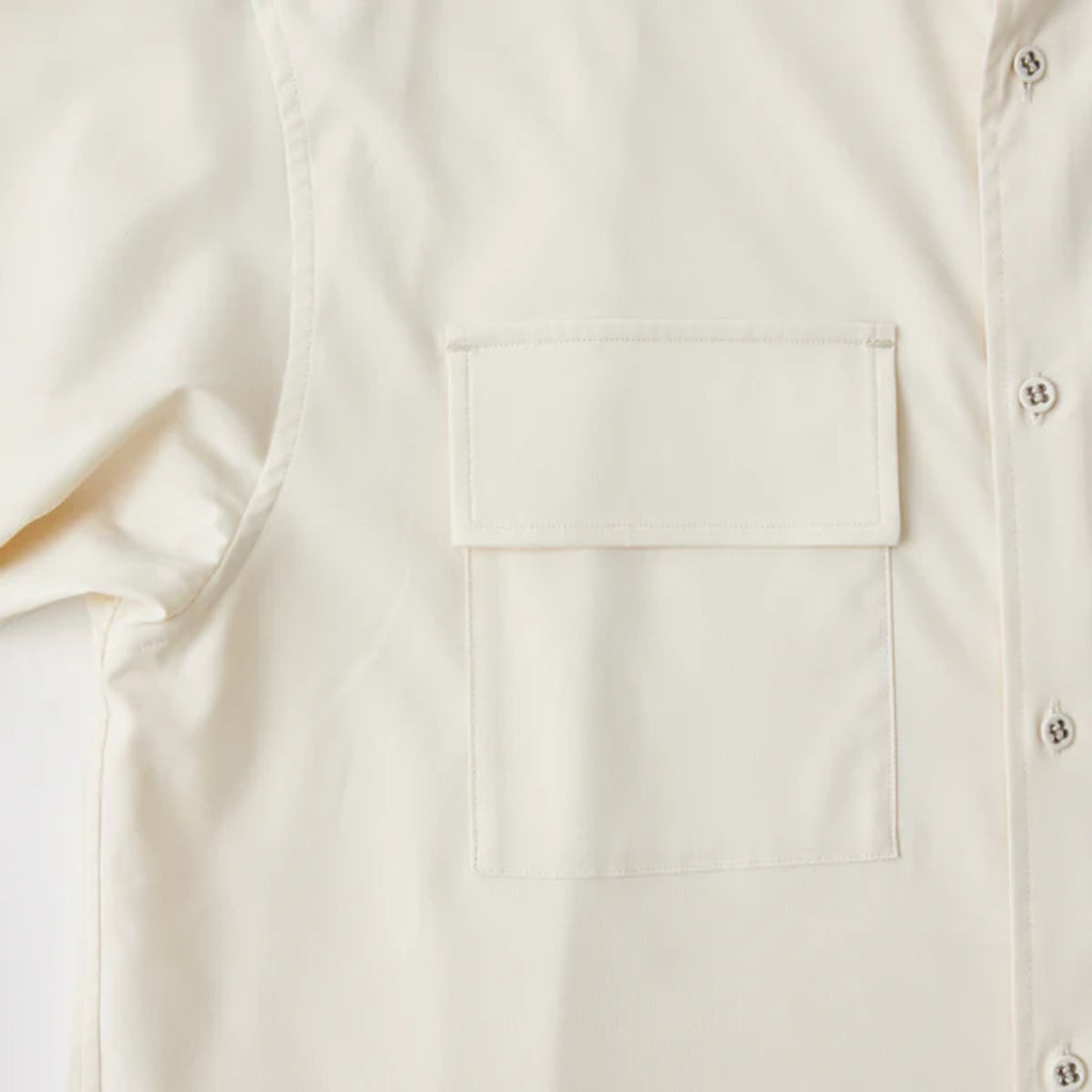 WHITE MOUNTAINEERING  BAND COLLAR SHIRT