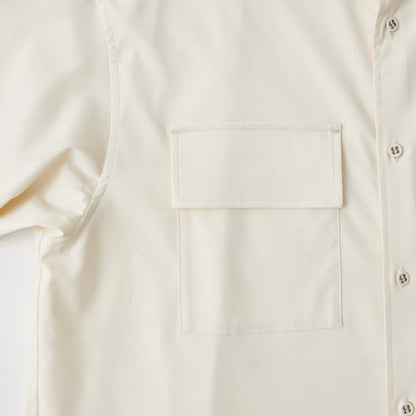WHITE MOUNTAINEERING  BAND COLLAR SHIRT