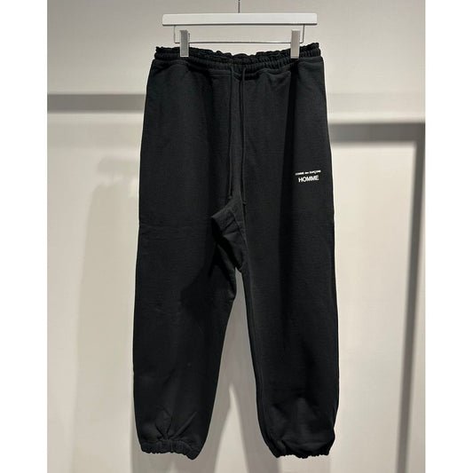 COMME des GARCONS HOMME CdG HOMME LOGO SWEAT PANTS（BLACK）