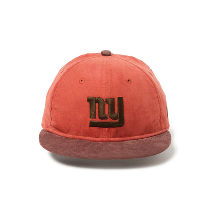 NEW ERA RC 9FIFTY Powered by GORO NAKATSUGAWA（MIN-NANO） ニューヨーク・ジャイアンツ コーデュロイ レンガ ブラウンバイザー
