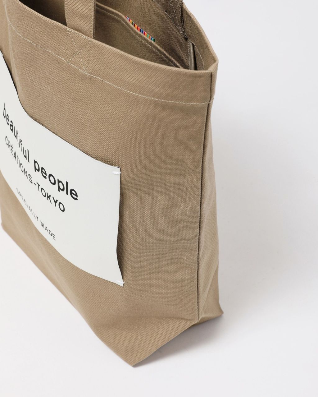 beautiful people SDGs name tag tote bag mushroom