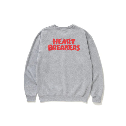 BEDWIN & THE HEARTBREAKERS L/S PRINTED C-NECK SWEAT "KING"