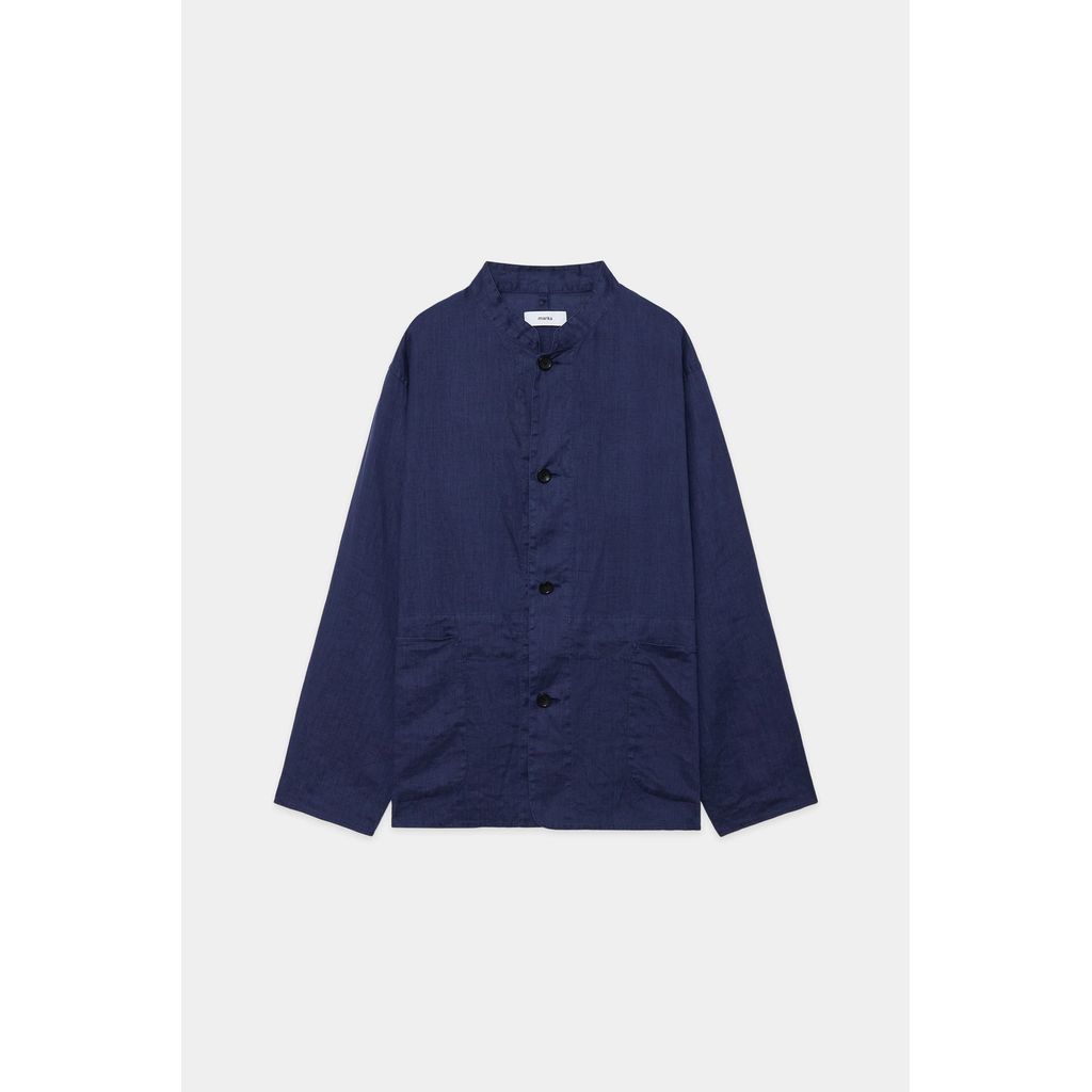 MARKA WORK JACKET - 60/-linen poplin - – MAROON WEBSTORE