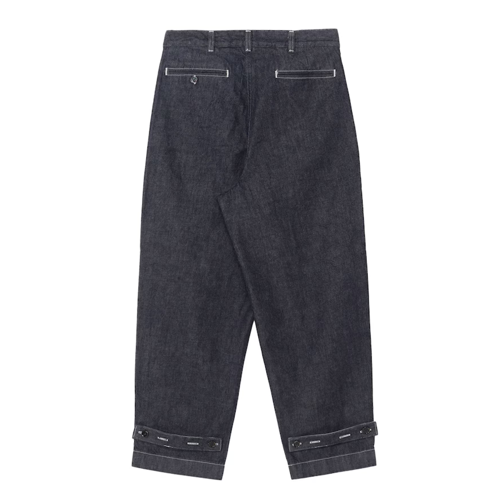 Ground Y×EDWIN 11oz INDIGO DENIM WIDE-TUCK PANTS WITH TAB DETAIL