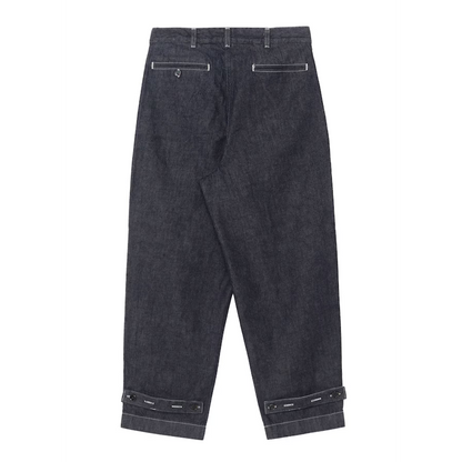 Ground Y×EDWIN 11oz INDIGO DENIM WIDE-TUCK PANTS WITH TAB DETAIL
