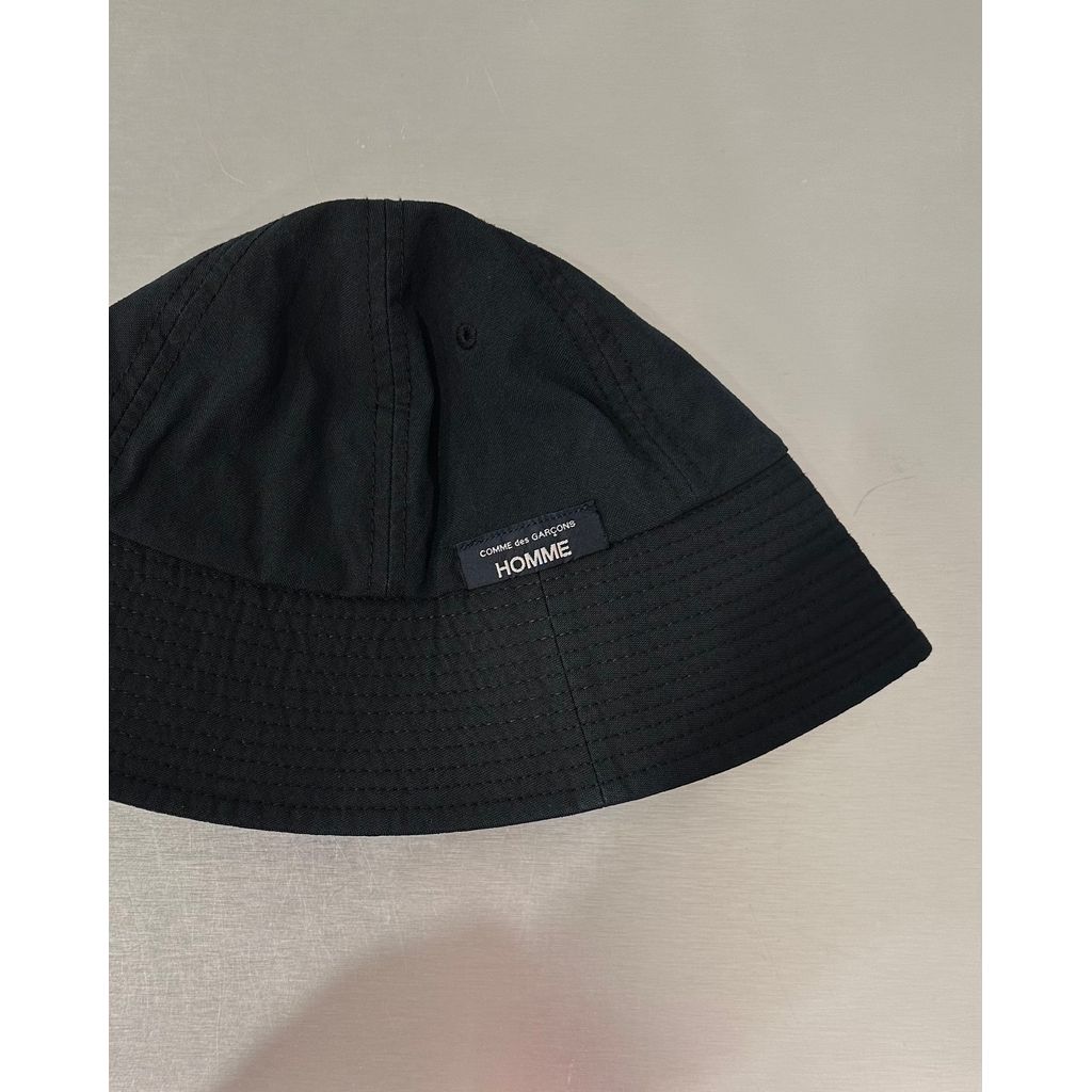 COMME des GARCONS HOMME NYLON OXFORD GARMENT-DYED HAT（BLACK）
