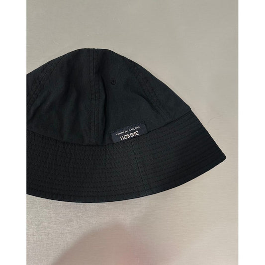 COMME des GARCONS HOMME NYLON OXFORD GARMENT-DYED HAT（BLACK）