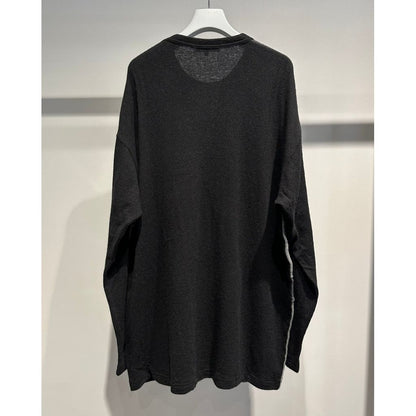 COMME des GARCONS HOMME WOOL PATCH WORK TEE（BLACK）