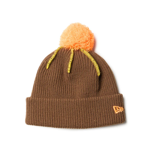 NEW ERA ポンポンニット Powered by GORO NAKATSUGAWA（MIN-NANO） ブラウン