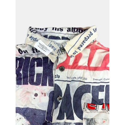 TALKING ABOUT THE ABSTRACTION NEWS PAPER SHIRTS 2627AW-SH-003