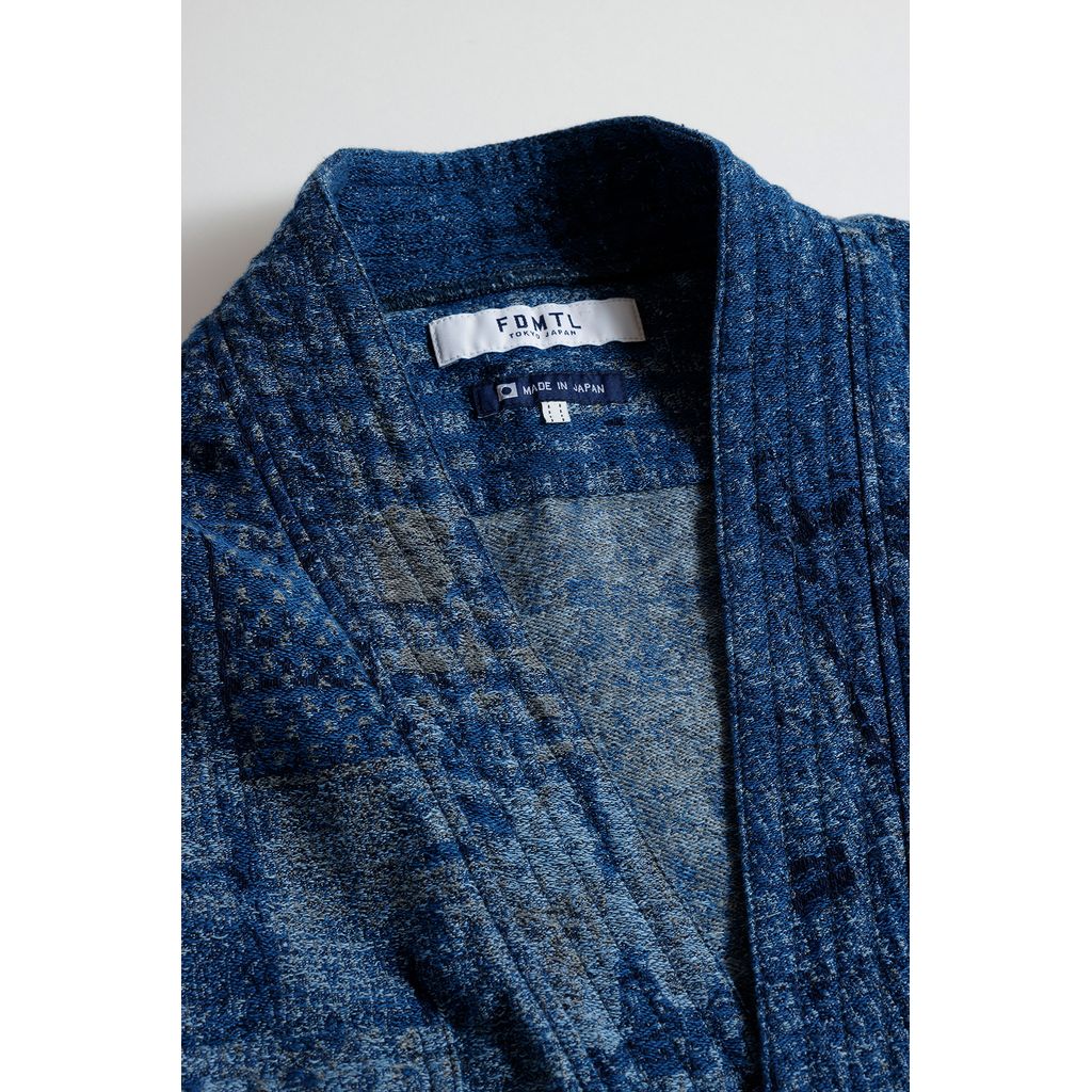 FDMTL BORO JAQUARD HAORI SHIRT RINSE