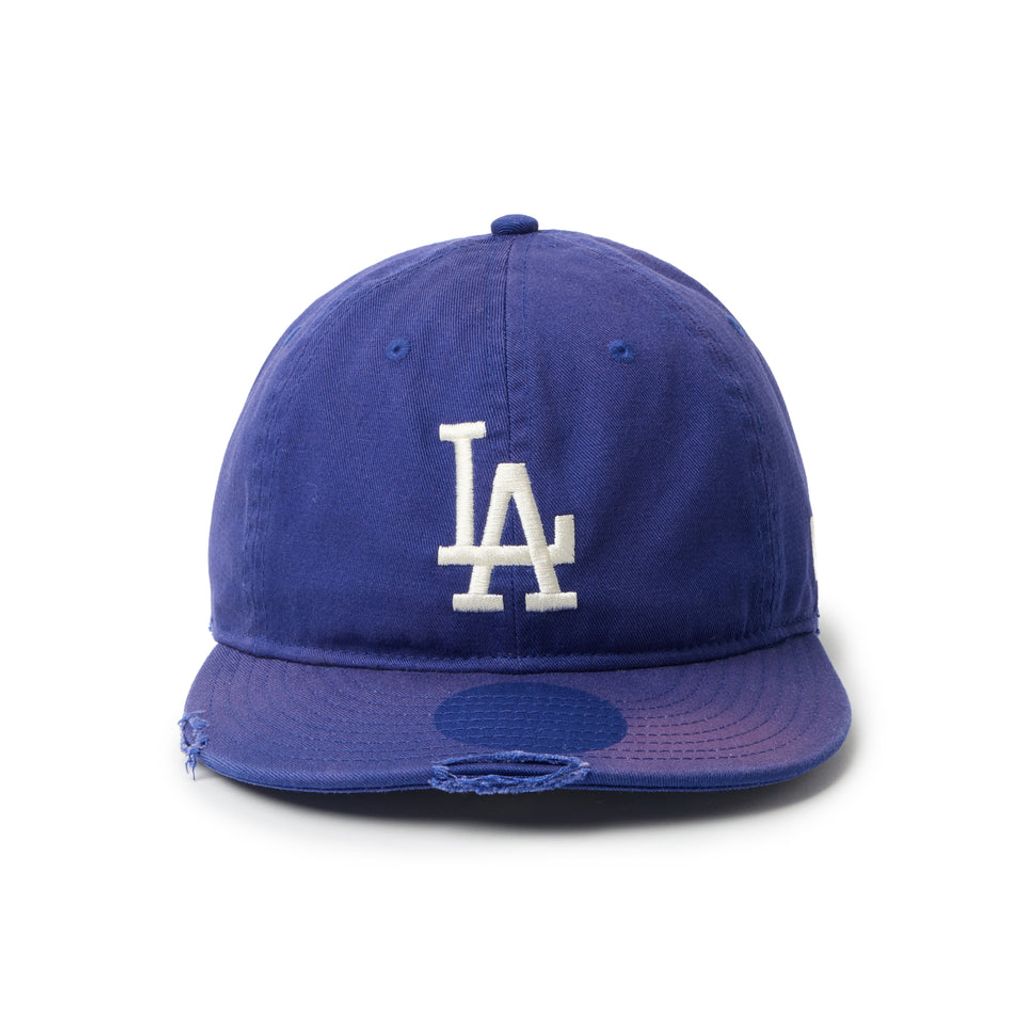 NEW ERA 9THIRTY powered by GORO (min-nano) ロサンゼルス・ドジャース ダメージ/パッカブルバイザー/モンレーウォッシュ ダークロイヤル
