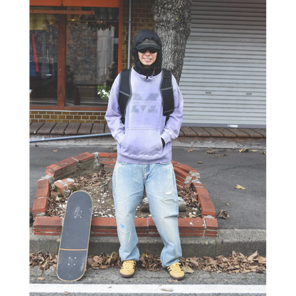 ANACHRONORM MANCHESTER PRINTED CUT-OFF SWEAT PARKA