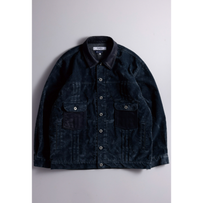 FDMTL FA26JK54R FLOCK LEATHER JACKET RINSE