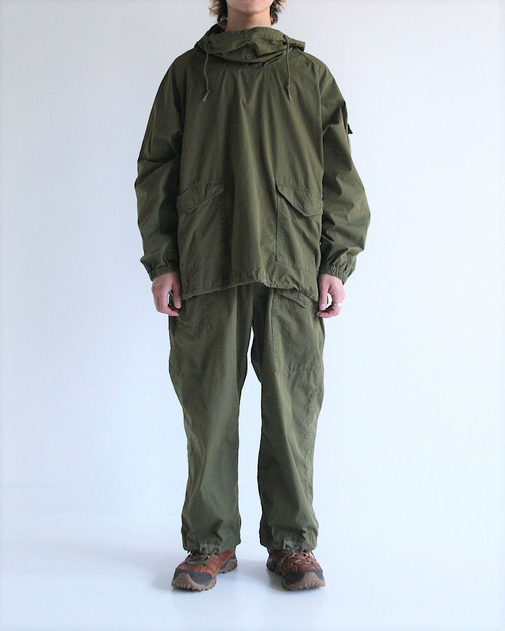 ANACHRONORM AN273 MILITARY ANORAK PULLOVER JACKET OLIVE