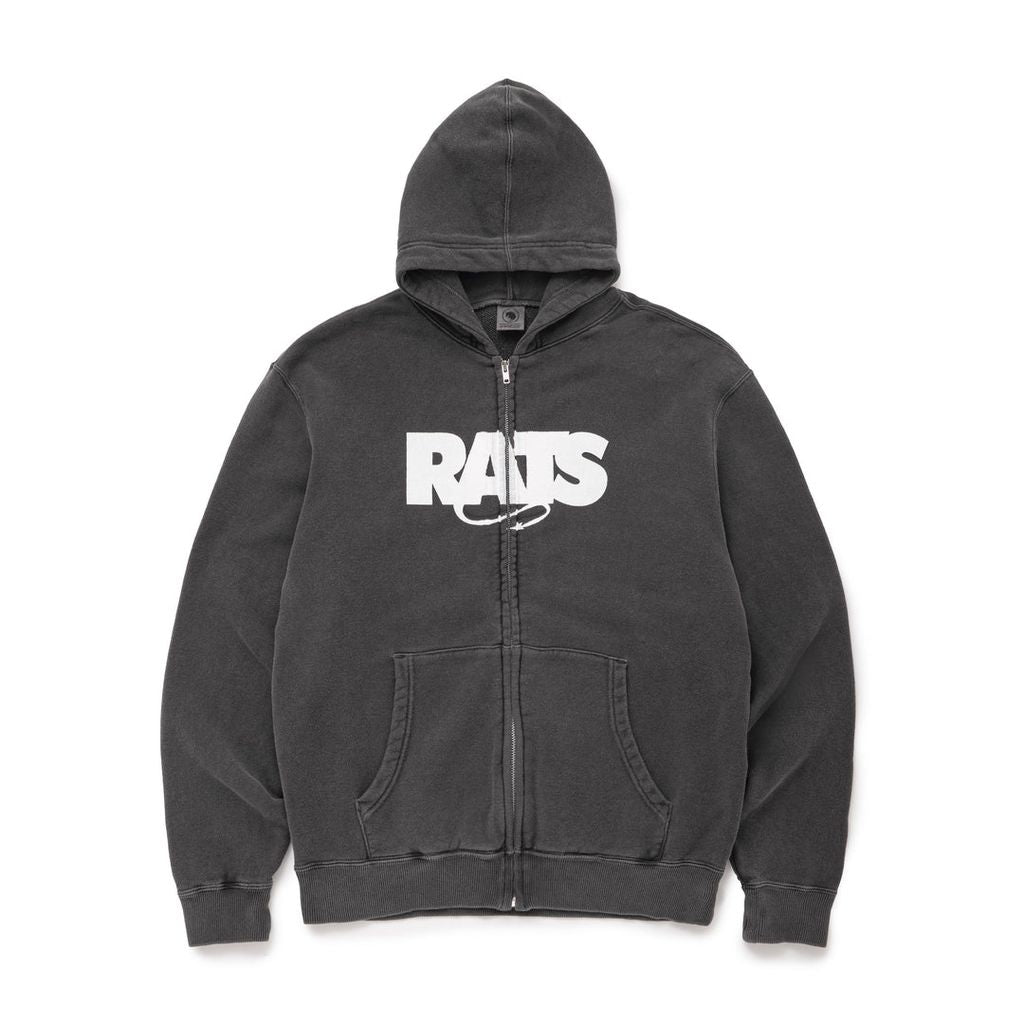 RATS PIGMENT DYED ZIP HOODIE