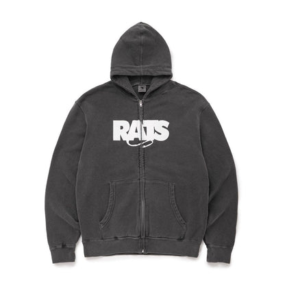 RATS PIGMENT DYED ZIP HOODIE