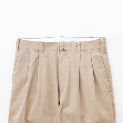 YAECA Chino Trousers Two-Tuck Straight