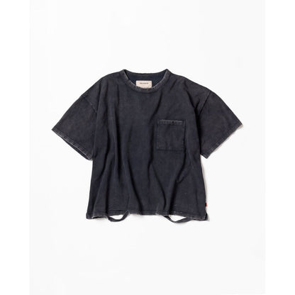 ANACHRONORM MOSS STITCH DAMAGED POCKET S/S T-S