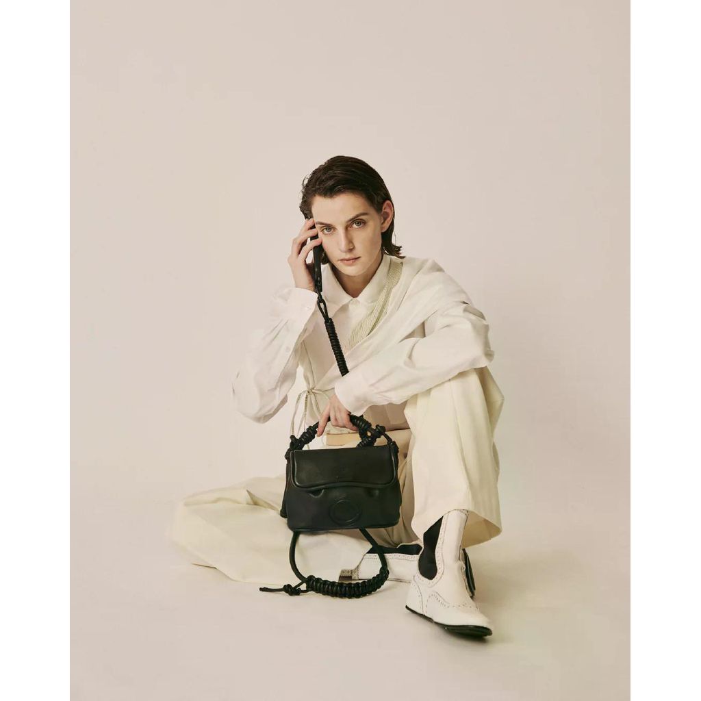 beautiful people objcts.io DENWA leather bag