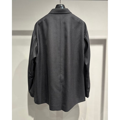 COMME des GARCONS HOMME WOOL GABARDINE TAILORED JACKET（CHARCOAL）