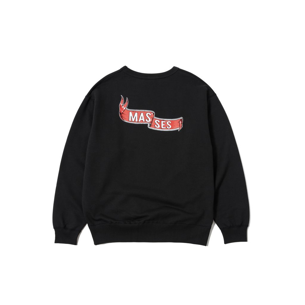 PORKCHOP × MASSES SWEAT CREW FLING WEEL P