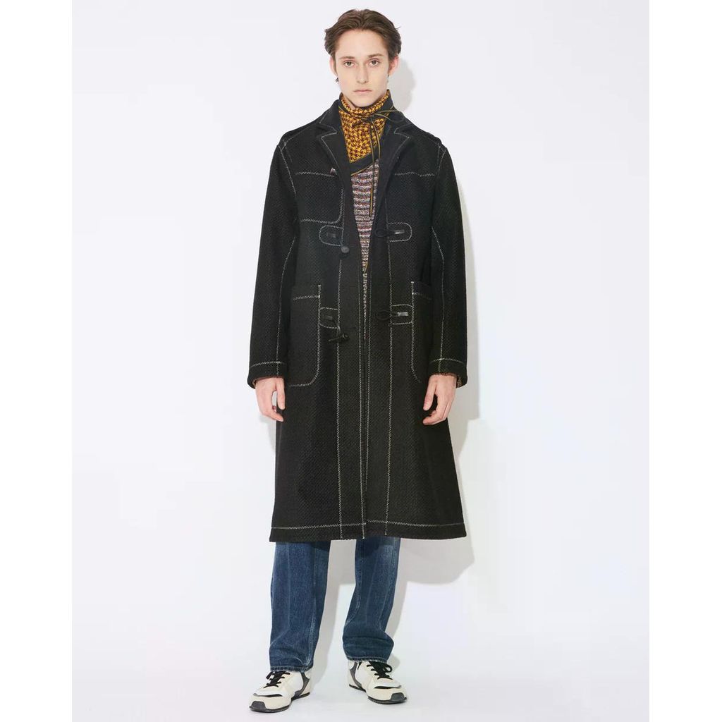 beautiful people coinside reversible herringbone bonding coat