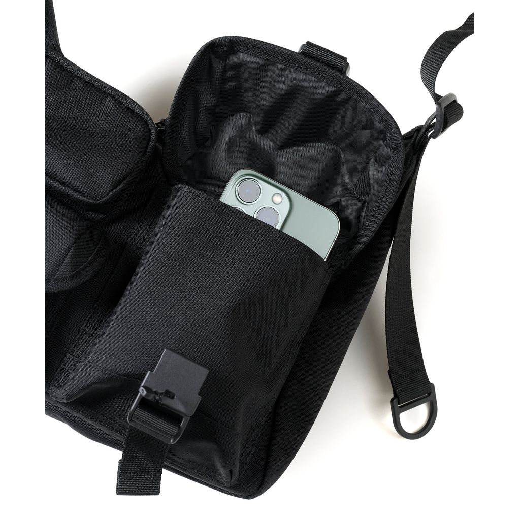 BAICYCLON by Bagjack  MULTI POCKET SHOULDER BAG (SMALL) / BCL-85 BLACK2