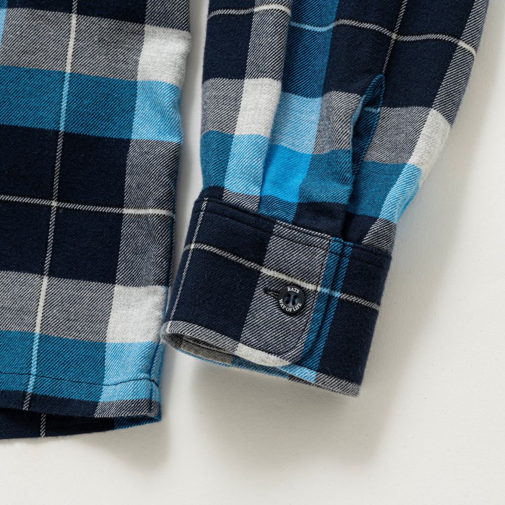 RATS COTTON RAYON CHECK SHIRT