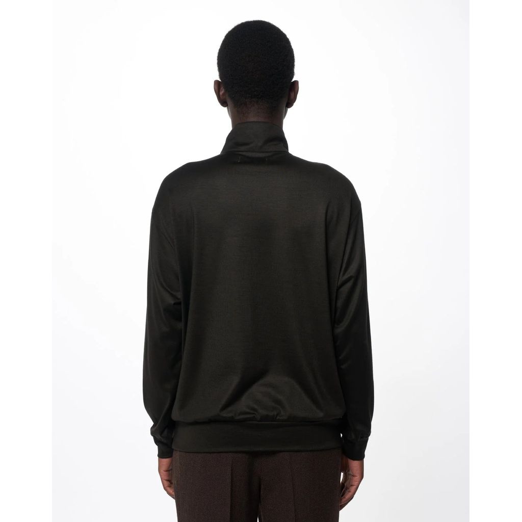 marka  Super 100s Washable Wool Jersey / Half-Zip Stand