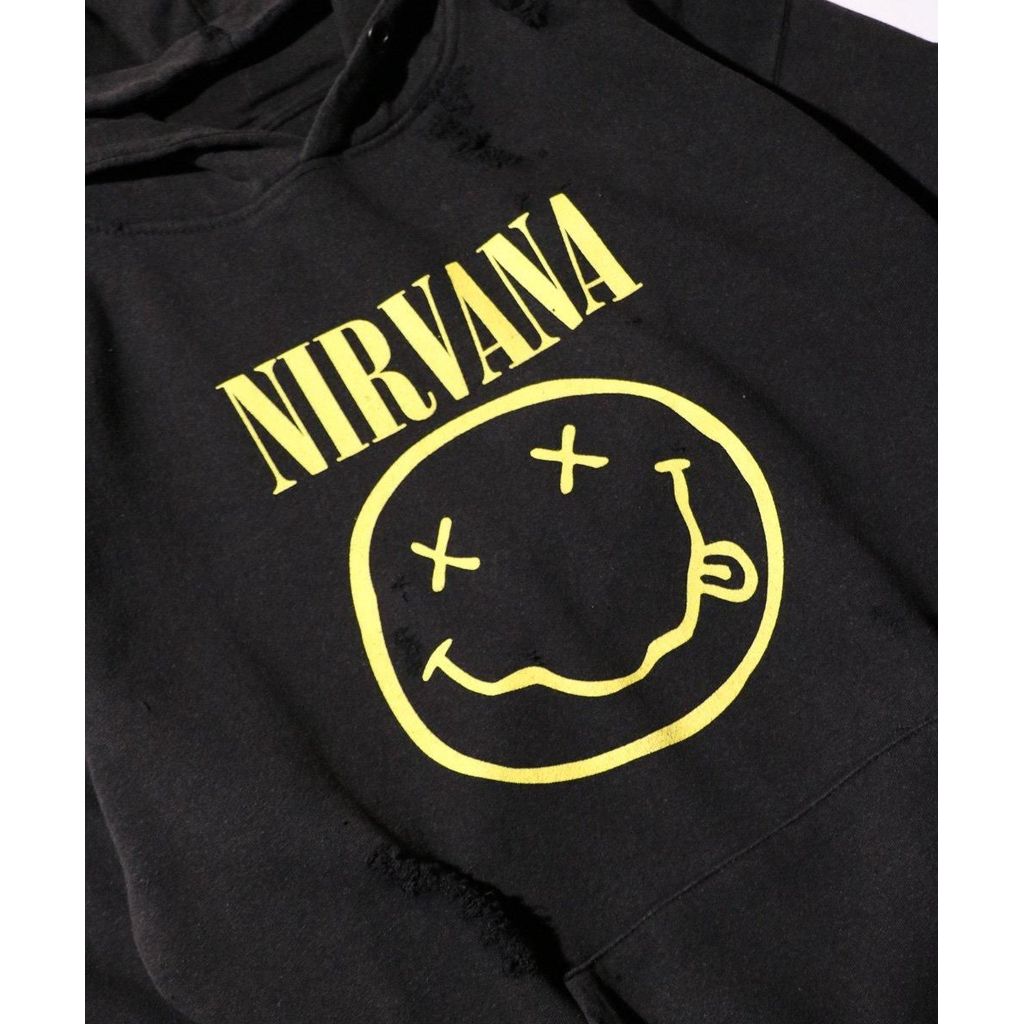THRIFTY LOOK  WORN-OUT BAND HOODIE NIRVANA