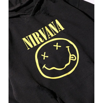 THRIFTY LOOK  WORN-OUT BAND HOODIE NIRVANA