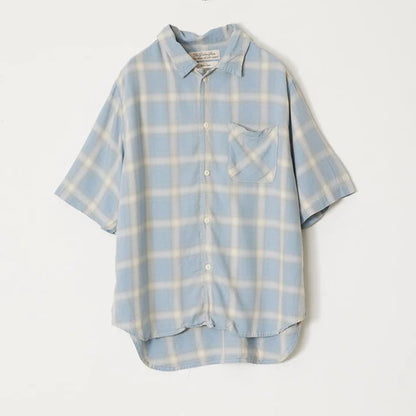 REMI RELIEF RN30389055  レーヨンツイルオンブレS/Sシャツ 26ss